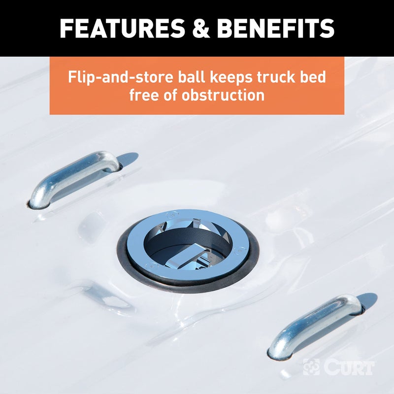 CURT 60616 Replacement Double Lock Gooseneck Ball, 30,000 lbs, 2-5/16-Inch Diameter - Image 5